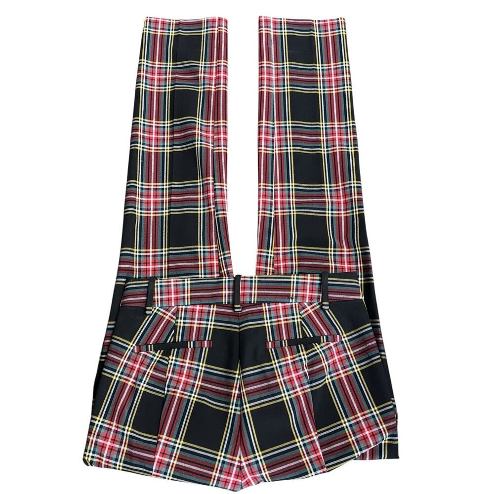 J Crew BC606 Sz‎ 0 NWOT Full-length Ruby Pant in Stewart Tartan Plaid Stretch - Picture 8 of 15